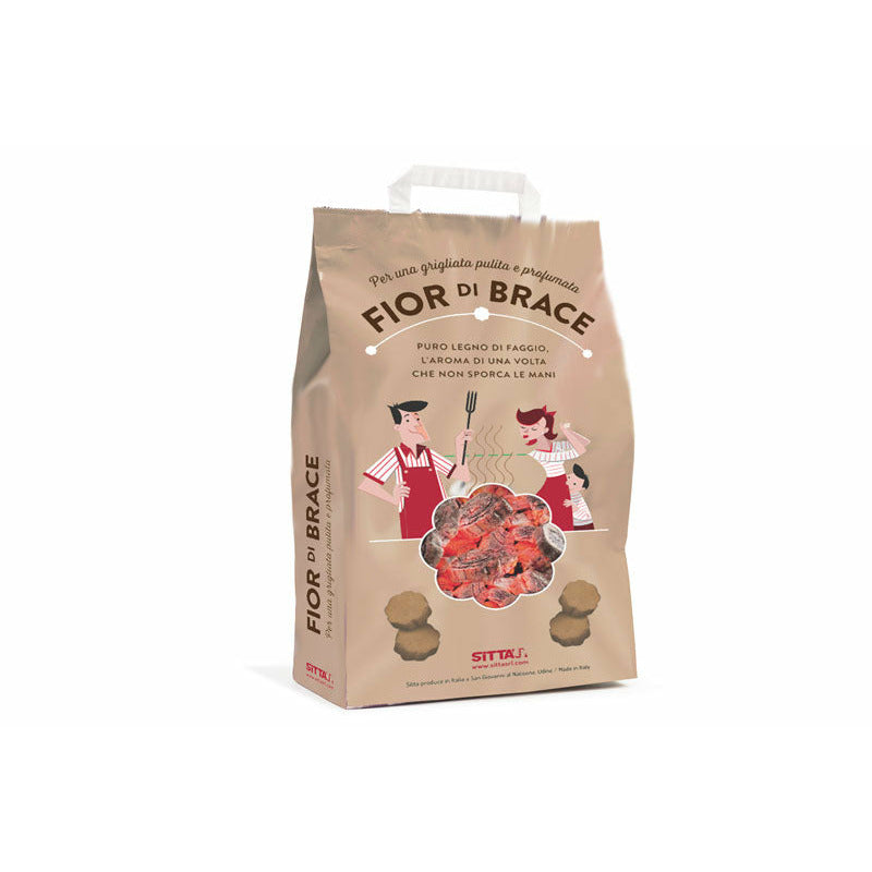 SITTA Briquetas de madera Fior di Brace, Bolsa 5 kg