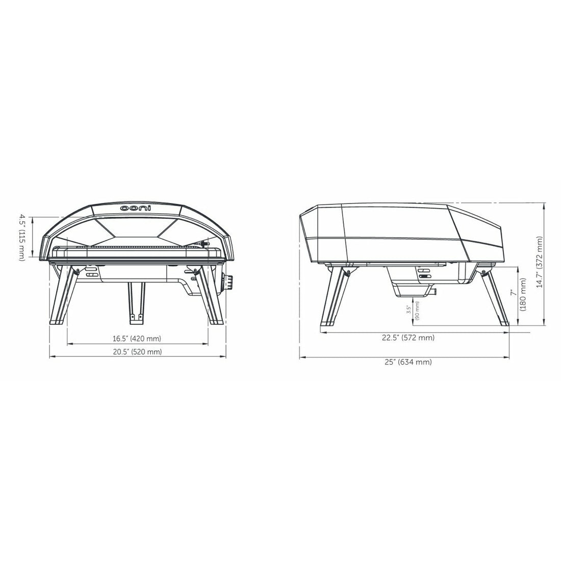 Horno para Pizza a Gas Koda 16